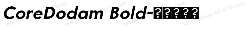 CoreDodam Bold字体转换